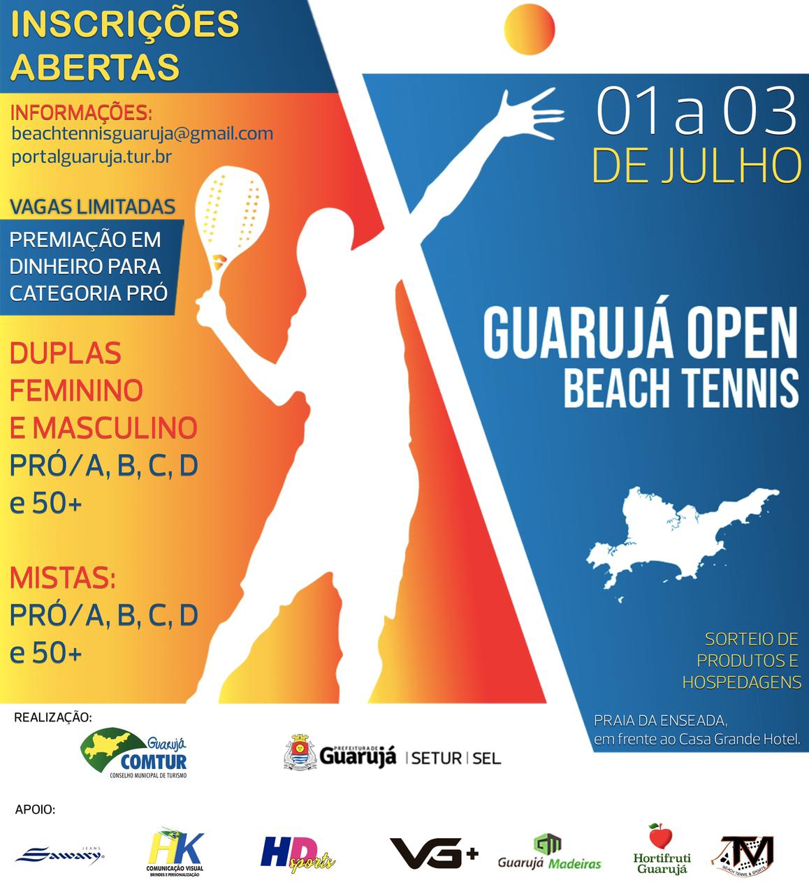 Guarujá Open Beach Tennis - Portal Guarujá de Turismo - Evento Adiado - Vertical 3