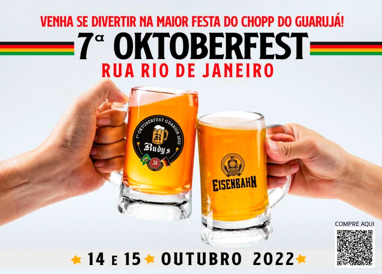 Oktoberfest no Guarujá dia 14 e 15 de Outubro